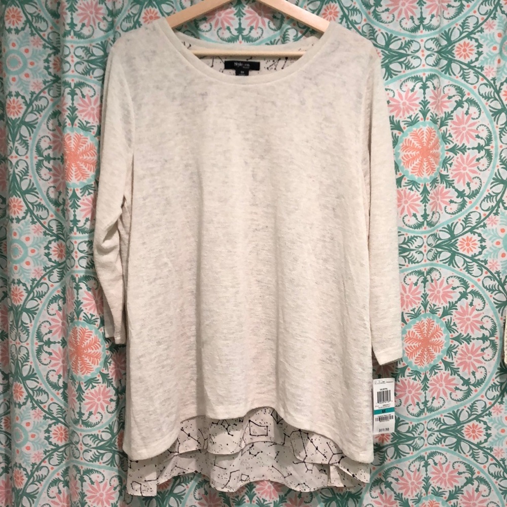 NWT Style & Co Celestial Blouse